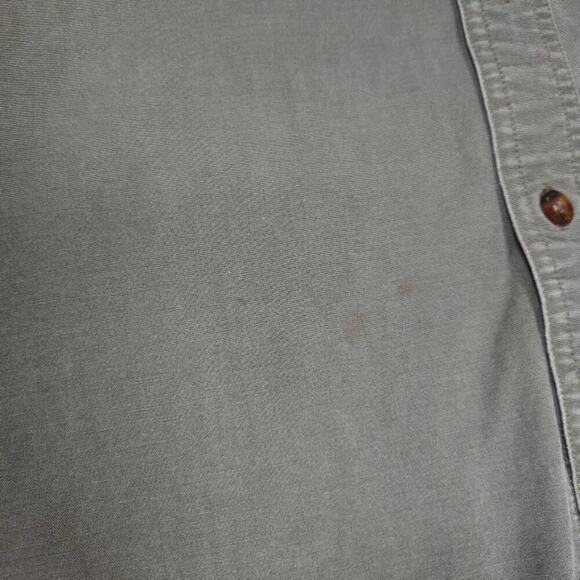 Woolrich VTG Mens Button Down Shirt Size Large Green Hunting Outdoors Workwear - Picture 11 of 12